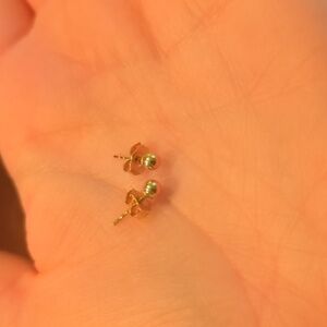 14k gold ball studs